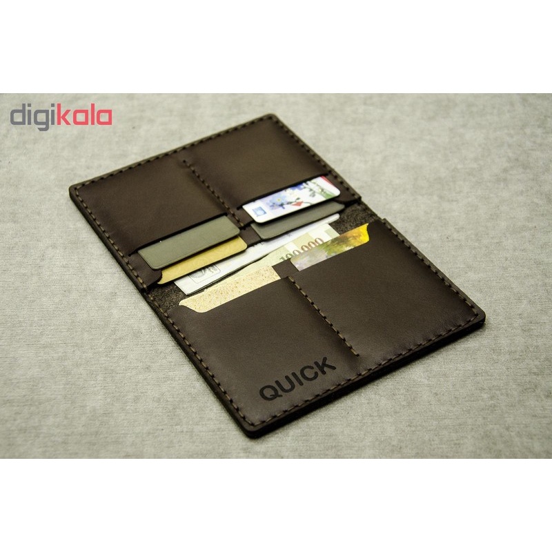 کیف مدارک چرمینه اسپرت طرح کوییک کد 71024-B