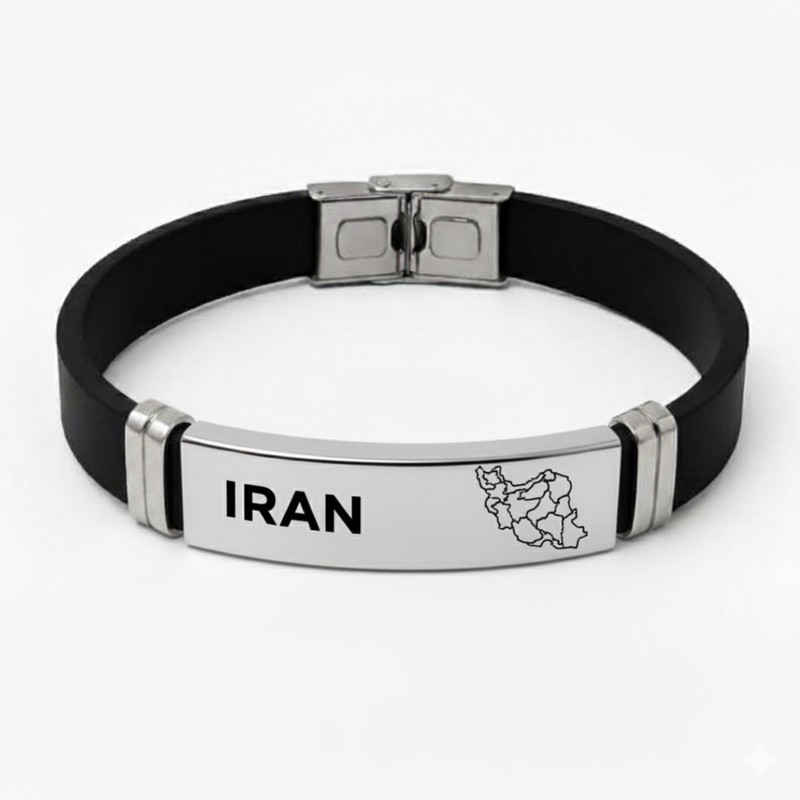 دستبند چرمی مدل نقشه ایران