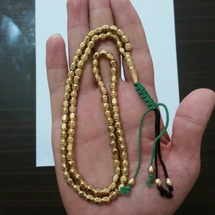 تسبیح مدل برنجی 101 تراشه