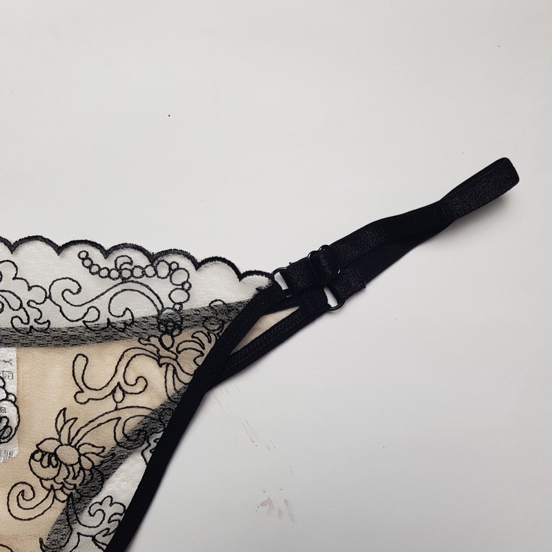 لباس خواب زنانه برتا مدل توری فنردار کد 2100OZB