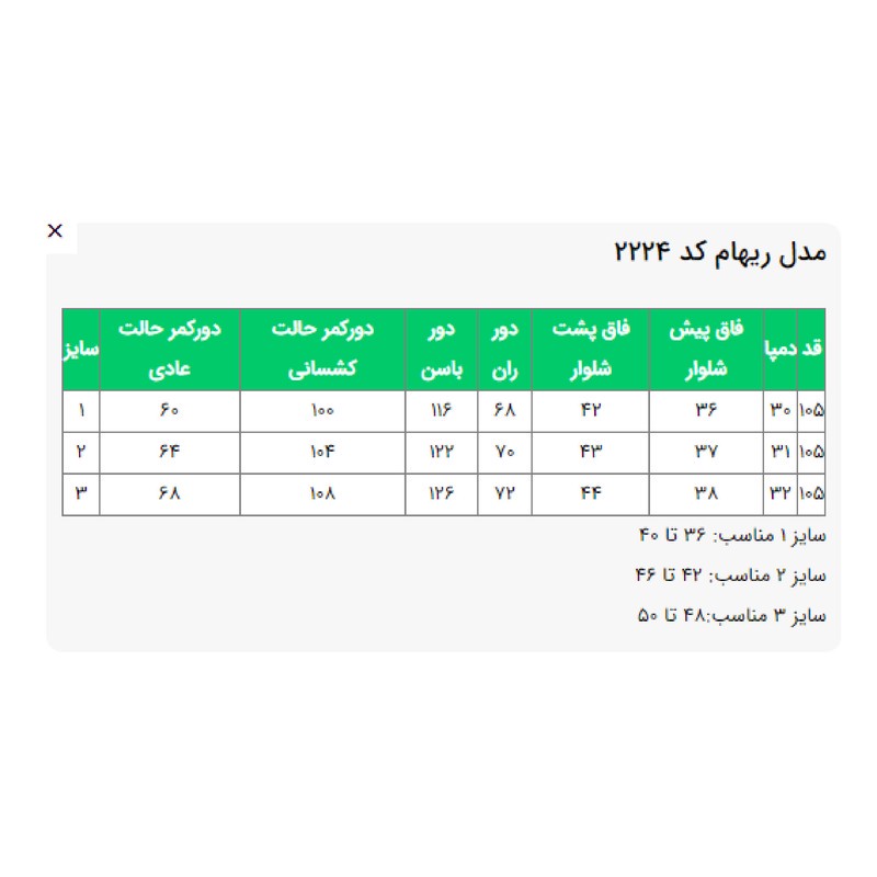 شلوار بگ زنانه السانا مدل ریهام کد 222401