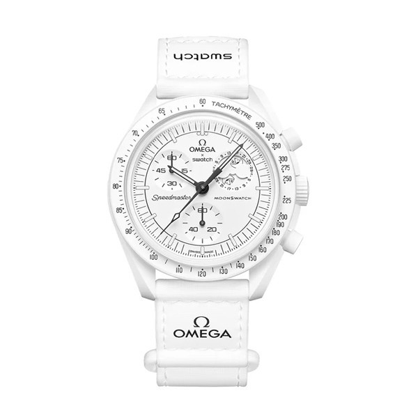 ساعت مچی عقربه ای مکانیکی مدل Omega x Swatch Mission To Moonphase Snoopy