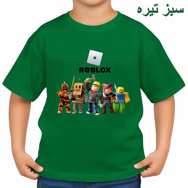 تی شرت آستین کوتاه بچگانه مدل روبلاکس کد p1