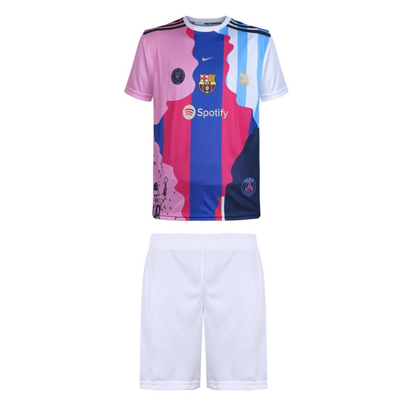 ست تی شرت و شلوارک ورزشی پسرانه مدل منتخب مسی 2026