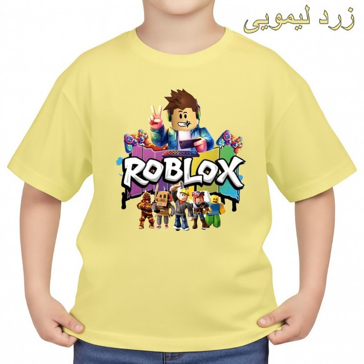 تی شرت آستین کوتاه بچگانه مدل روبلاکس کد p5