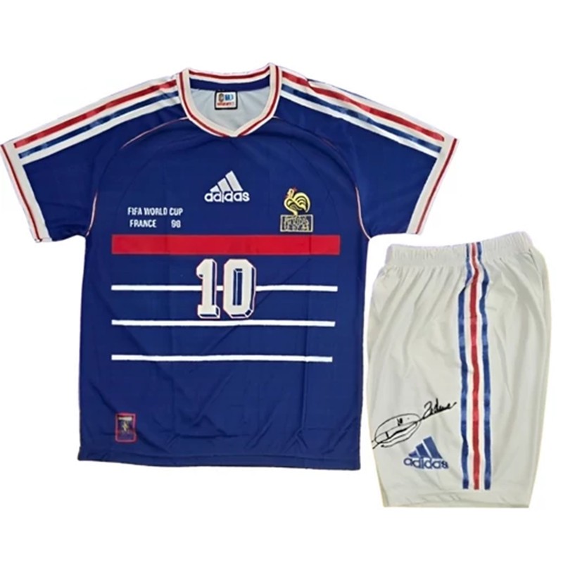 ست تی شرت و شلوارک ورزشی پسرانه مدل فرانسه 1998