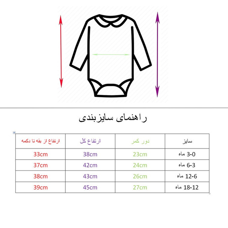ست 3 تکه لباس راحتی نوزادی مدل بستنی