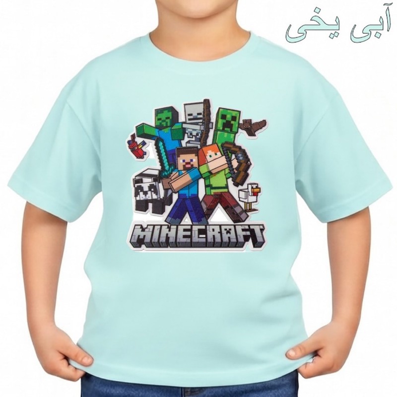 تی شرت آستین کوتاه بچگانه مدل ماینکرفت کد p10
