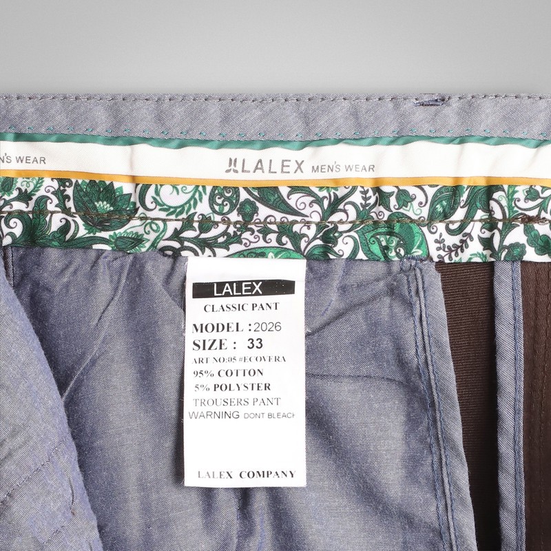 شلوار فیت معمولی (regular fit) مردانه لالکس مدل 4000