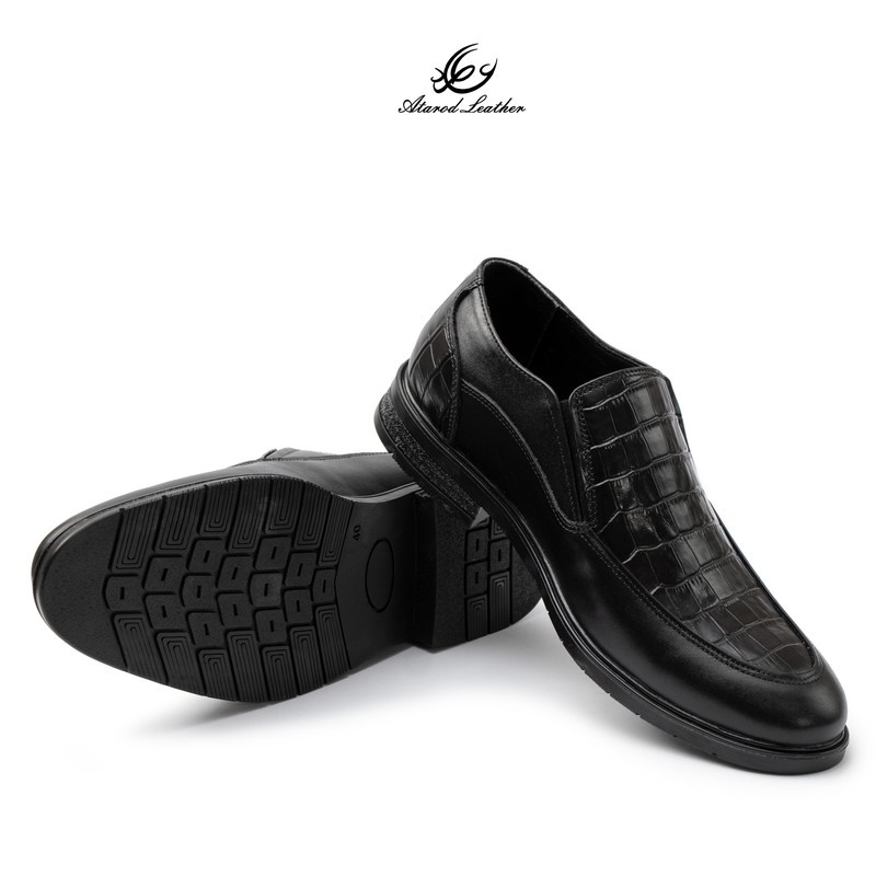 کفش رسمی مردانه چرم عطارد مدل چرم طبیعی کد SH360