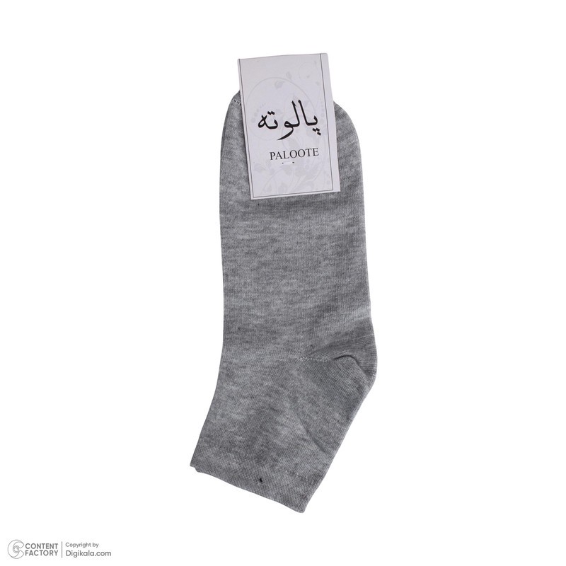 جوراب ساق کوتاه مردانه پالوته طرح ساده مدل PLT-BBB-6R6COL بسته 6 عددی