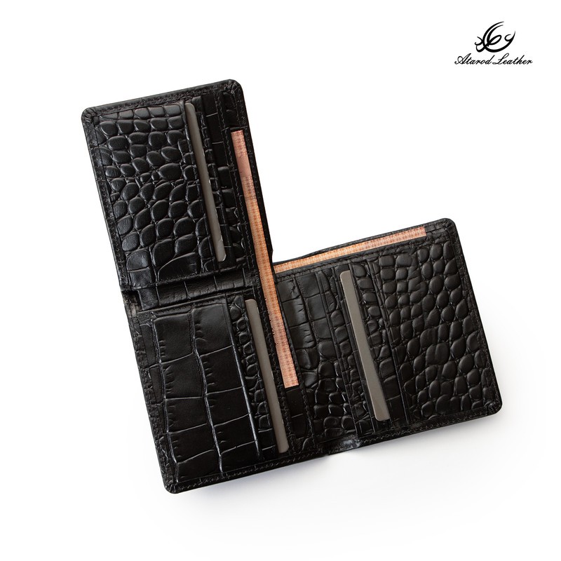 کیف پول جیبی چرم عطارد مدل چرم طبیعی کد K74