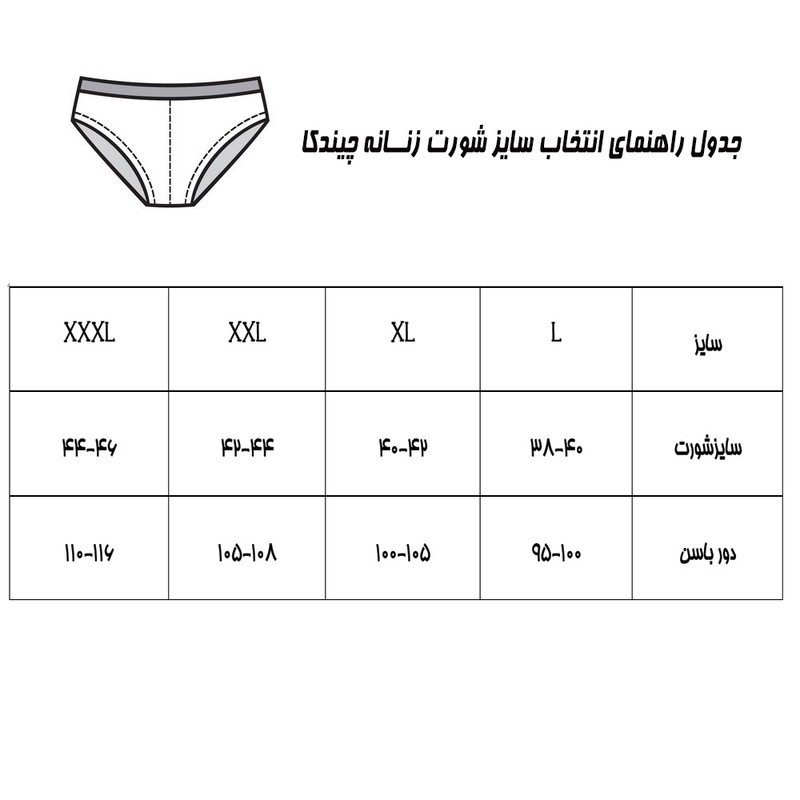 شورت زنانه چیندکا مدل پاستیلی سوپر پنبه کد 1001مجموعه 6 عددی