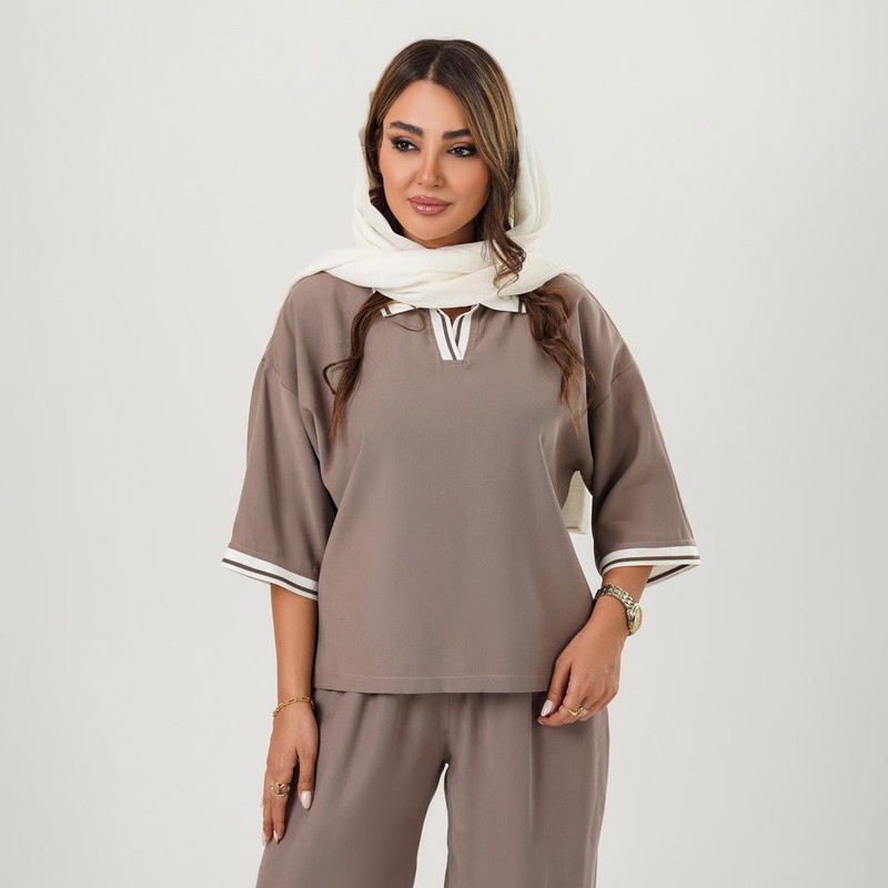 ست پولوشرت و شلوار زنانه السانا مدل استلا کد 2758