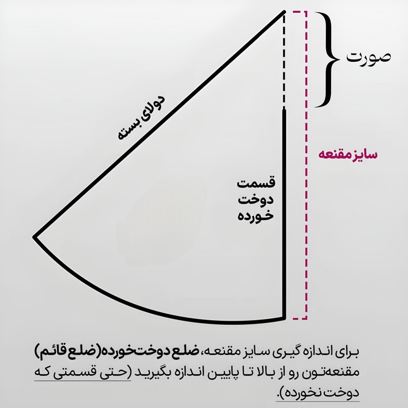 مقنعه مدل کراواتی بروجرد ۹۰