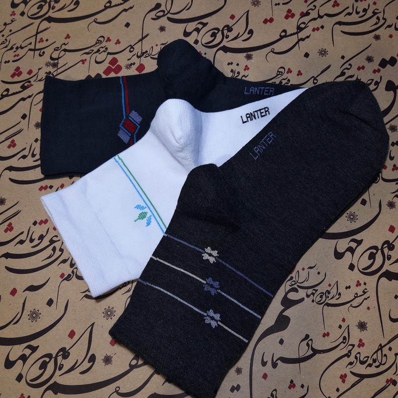 جوراب نیم ساق مردانه لنتر کد 4905 مجموعه 6 عددی