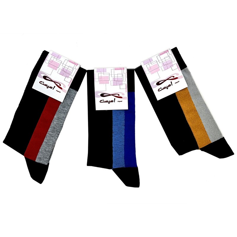 جوراب مردانه اسپست مدل ASP-VRT مجموعه 3 عددی