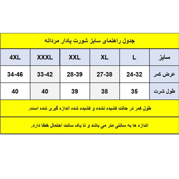 شورت مردانه مدل پادار کد BG3 بسته 3 عددی