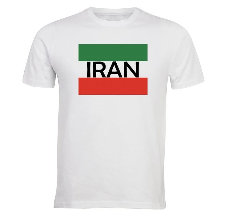 تیشرت الینور طرح پرچم ایران کد ELTM407