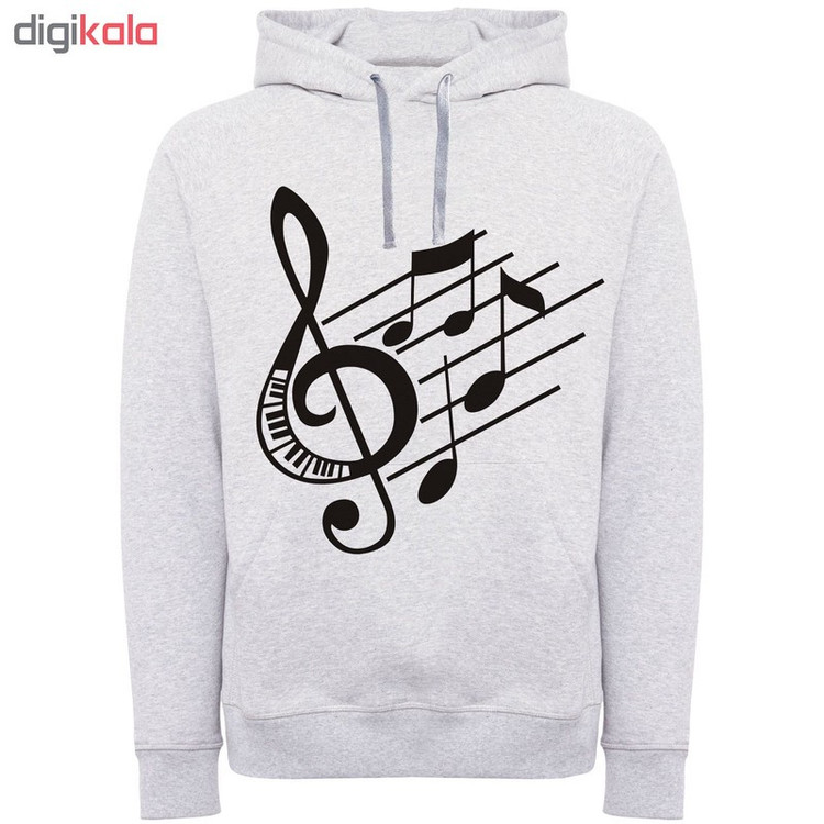 هودی مردانه طرح نت موسیقی کد W125