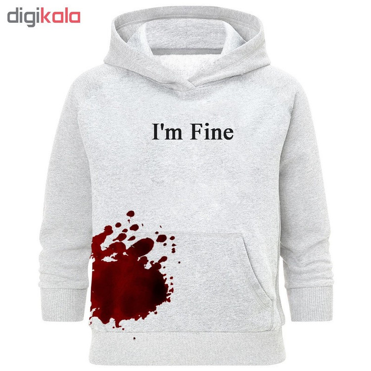 هودی مردانه طرح Im fine کد A112