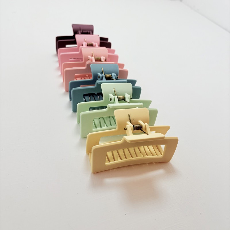 کلیپس مو زنانه مدل شمعی پاستلی مجموعه ۶ عددی