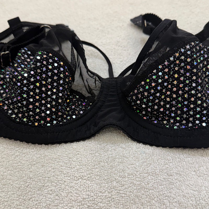 ست شورت و سوتین زنانه فنردار بدون پد مدل رنگین کمان
