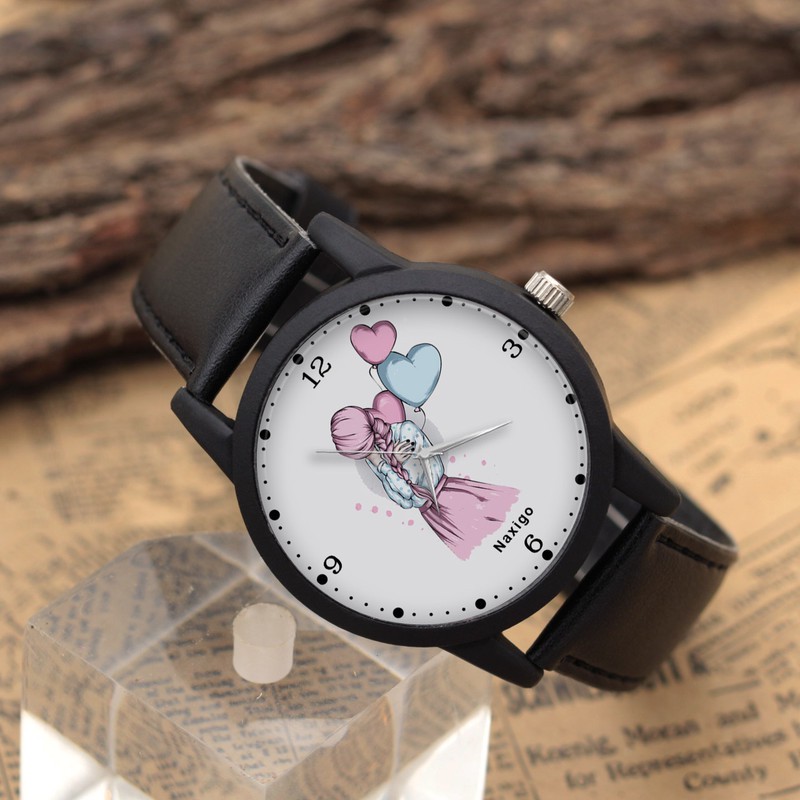 ساعت مچی عقربه ای ناکسیگو مدل دخترانه کد LF12603