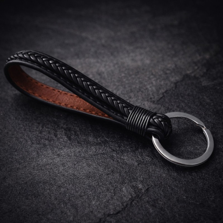 جاکلیدی چرمی مدل Obsidian Loop