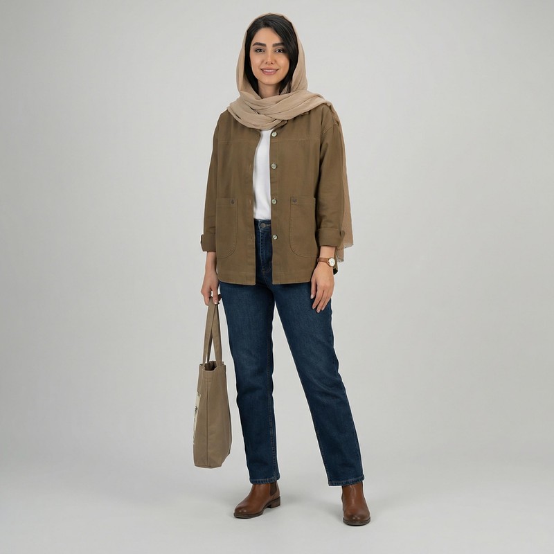 کراپ کت زنانه السانا مدل آیریک کد 2436