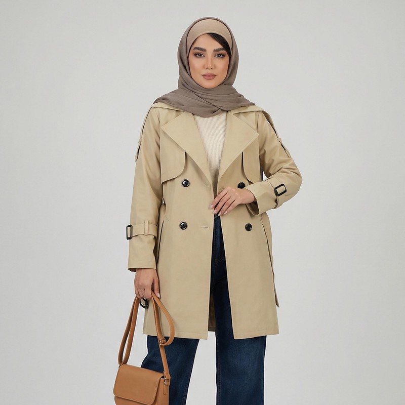 بارانی زنانه السانا مدل نیکدل کد 2303