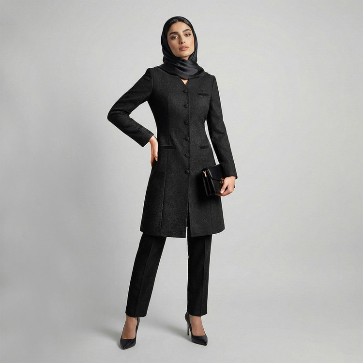 مانتو و شلوار زنانه السانا مدل کرشمه کد 155681