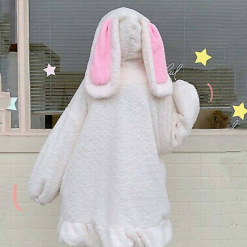 پالتو زنانه شیرین جامه مدل گوش دار پنبه ای