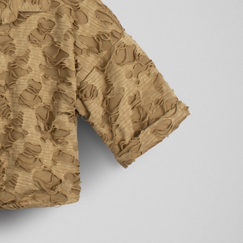 کراپ شومیز آستین سه ربع یقه برگردان زنانه مونسا مدل 20