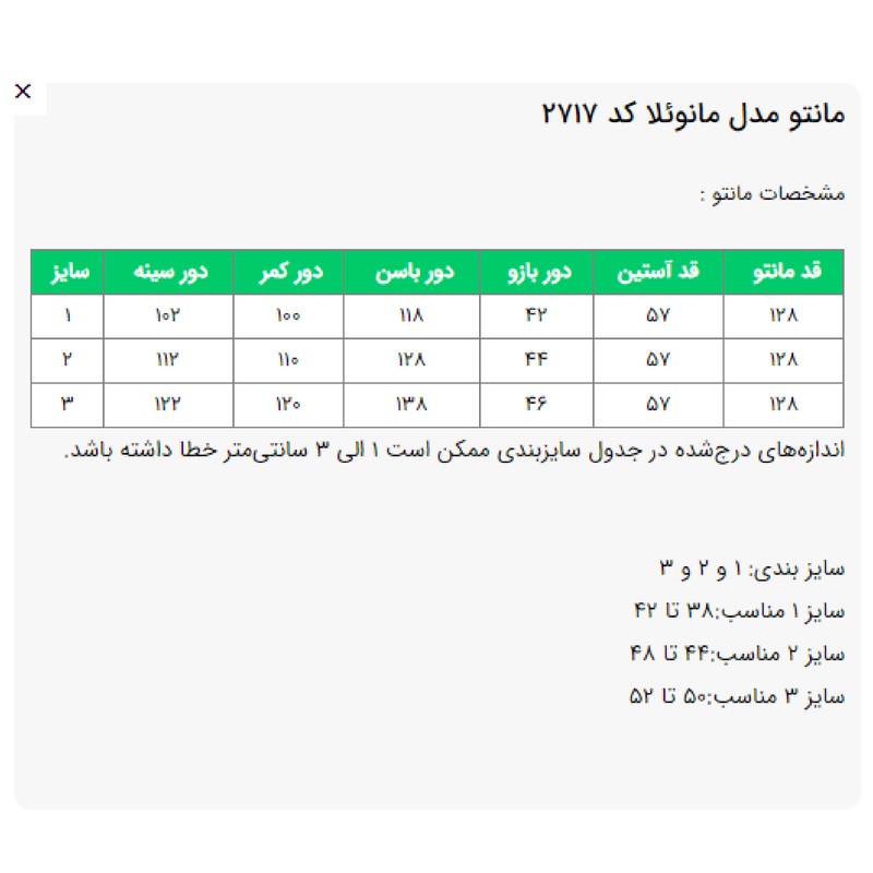 مانتو زنانه السانا مدل مانوئلا کد 2717
