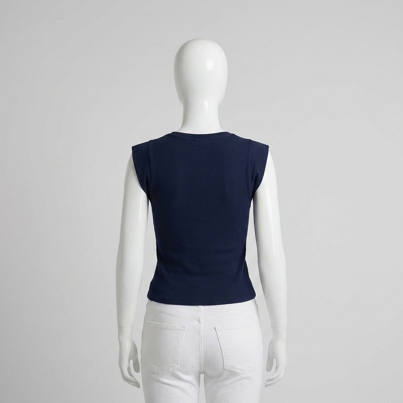 تاپ زنانه نخی یقه هفت دیفکتو مدل 8684585358941