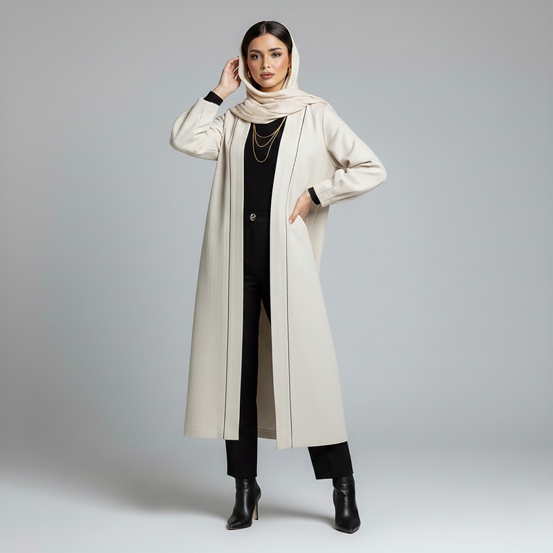 مانتو زیر زانو زنانه السانا مدل کد 210205