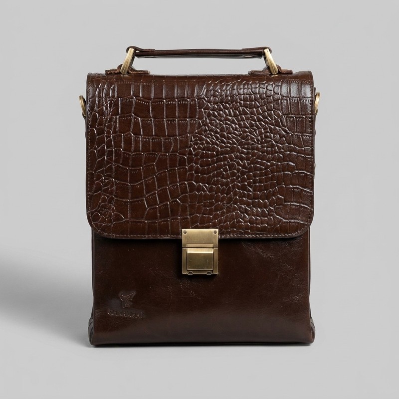 کیف رودوشی مردانه چرم طبیعی مدل 900