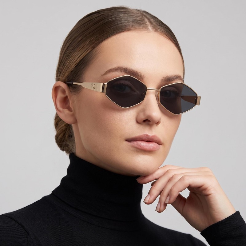 عینک آفتابی چند ضلعی سلین مدل فلزی d8245
