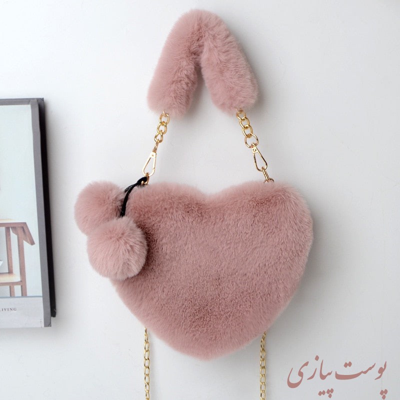 کیف رودوشی دخترانه مدل قلبی پولیشی