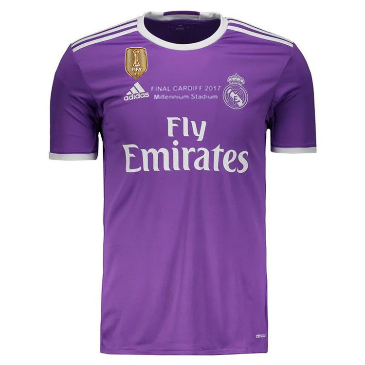 ست تیشرت و شلوارک ورزشی پسرانه مدل رئال مادرید طرح رونالدو کد Away 2017