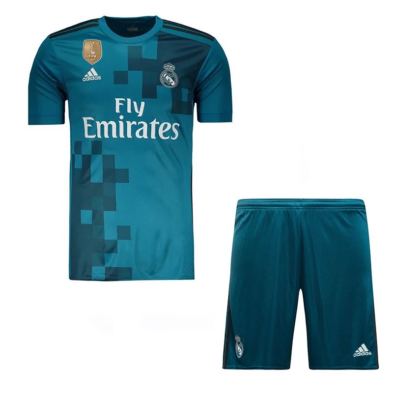 ست تیشرت و شلوارک ورزشی پسرانه مدل رئال مادرید کد Away 2018