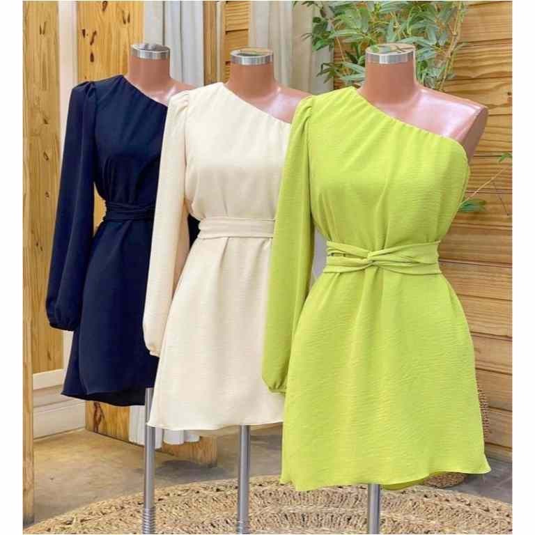 پیراهن یقه رومی زنانه شیرین جامه مدل روژا