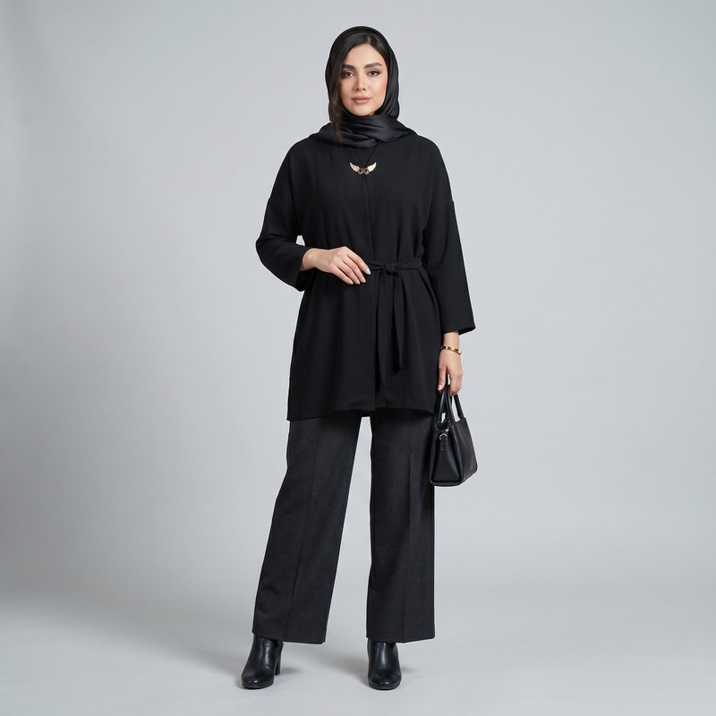 مانتو زنانه مدل نخی ابر و بادی tm-2890
