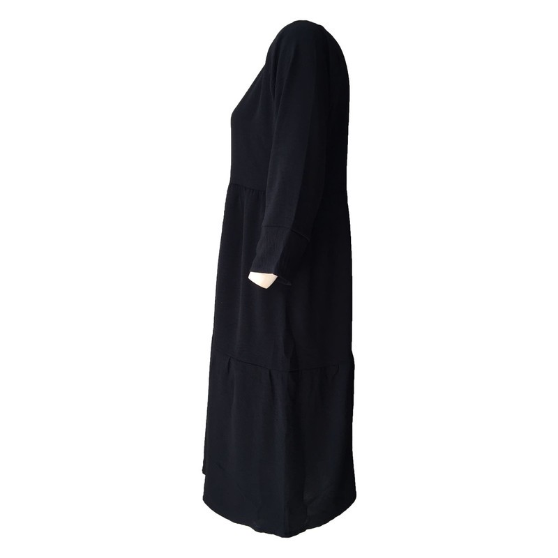 پیراهن یقه گرد زنانه مدل ابر و بادی کد tm-2891