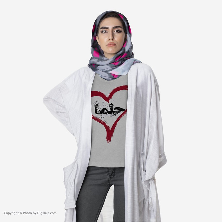 تیشرت آستین کوتاه زنانه طرح حلما کد S456