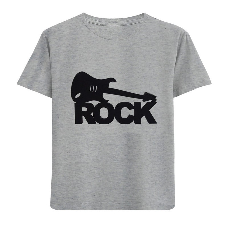 تی شرت آستین کوتاه پسرانه مدل D307 ROCK