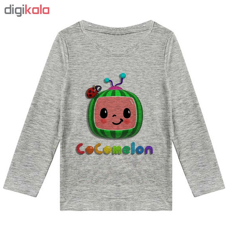 تیشرت آستین بلند دخترانه طرح cocomelon کد F01