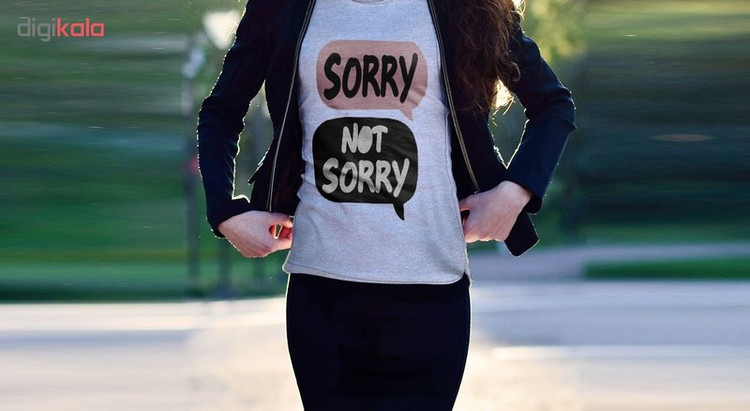 تی شرت آستین کوتاه زنانه طرح Sorry مدل A332