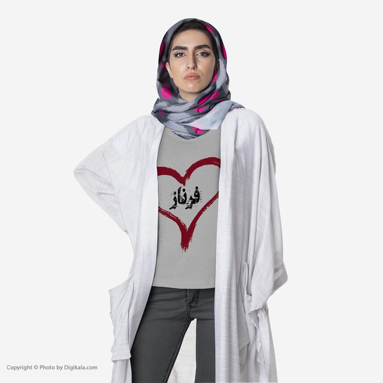 تیشرت آستین کوتاه زنانه طرح فرناز کد S421